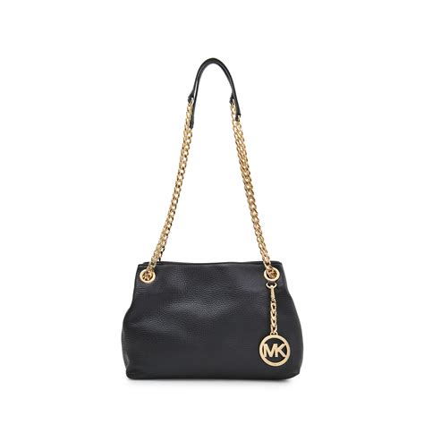 michael kors jet set md chain messenger|Jet Set Medium Logo Chain Shoulder Bag .